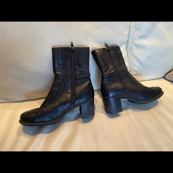 Thinsulate winter boots genuine leather black size 6 - Picture 3 of 10